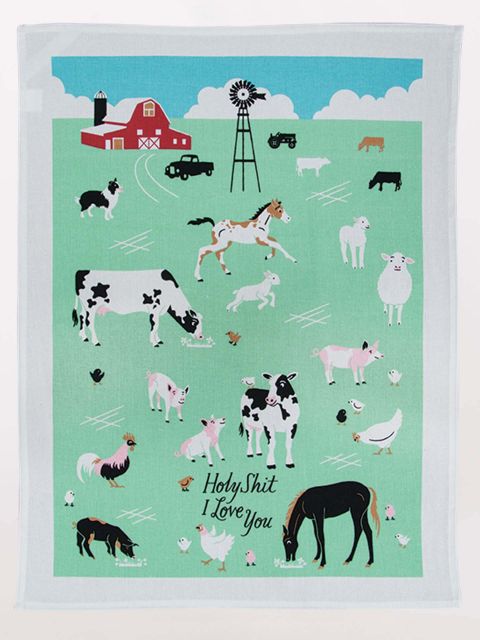 Image of Holy Shit I Love You Dish Towel